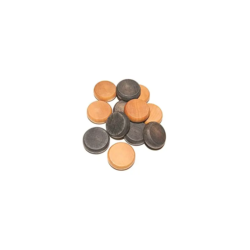 Crokinole Disk - Clear and Black (1 1/8" Dia. X 13/32" Thick)