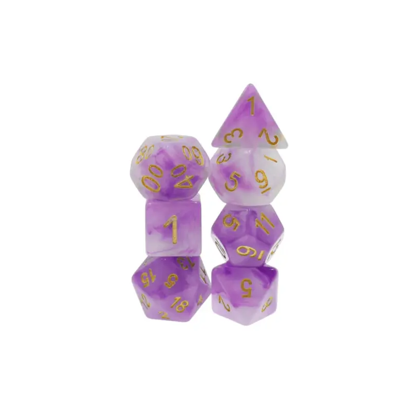 Purple Jade RPG Dice Set