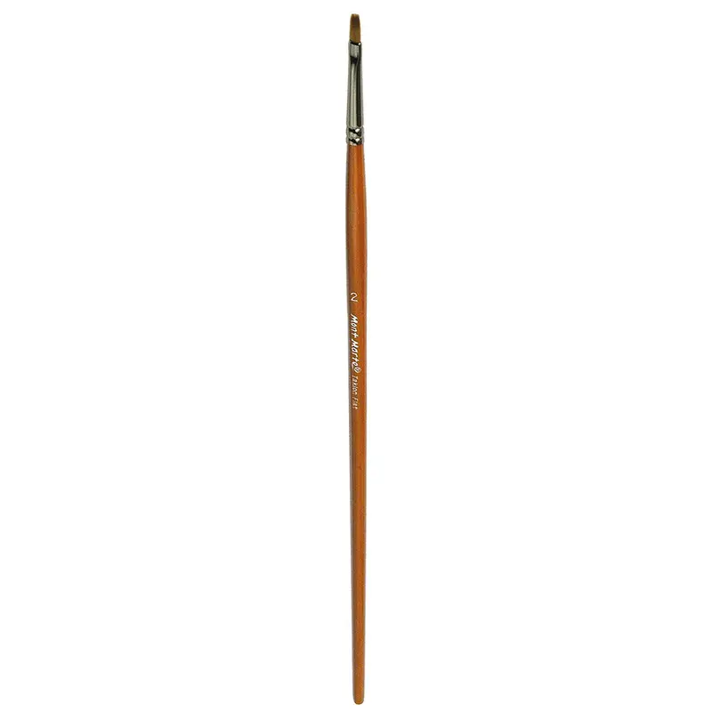 MONT MARTE Artist Brush Taklon Fla - Long 2