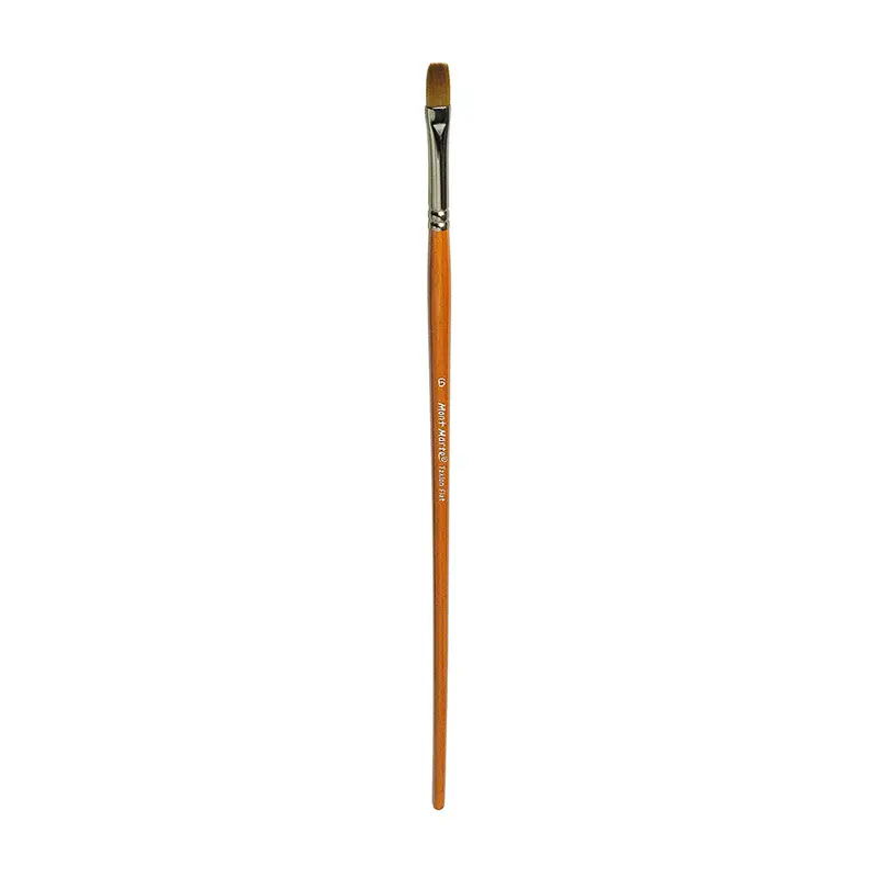 MONT MARTE Artist Brush Taklon Fla - Long 6