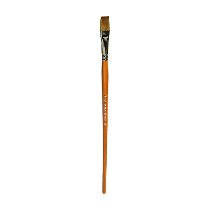 MONT MARTE Artist Brush Taklon Flat - Long 10