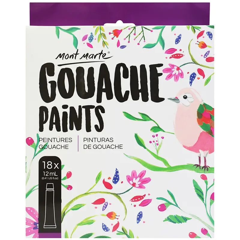 MONT MARTE Gouache Paints 12ml - 12pcs
