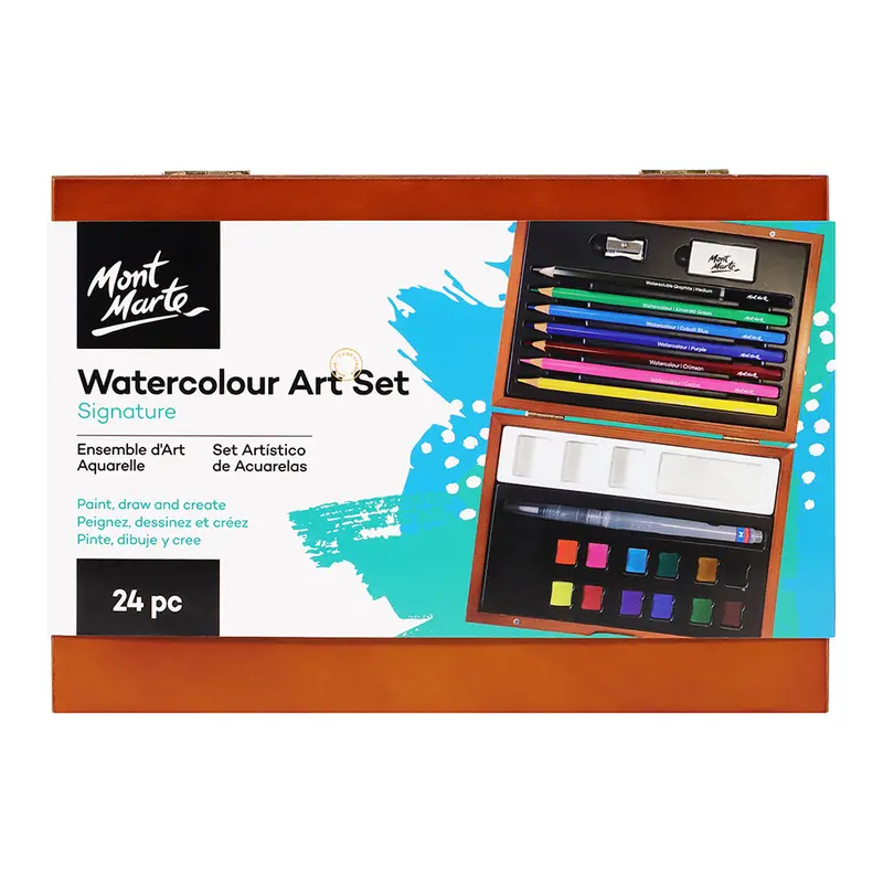 MONT MARTE Signature Watercolour Art Set - 24pcs