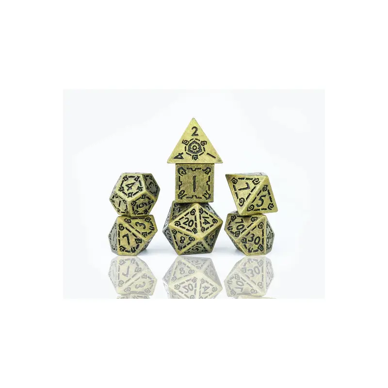 Sirius Dice Set - Illusory Metal - Gold
