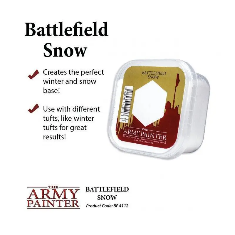 Army Painter Basing Material: Battlefield Snow