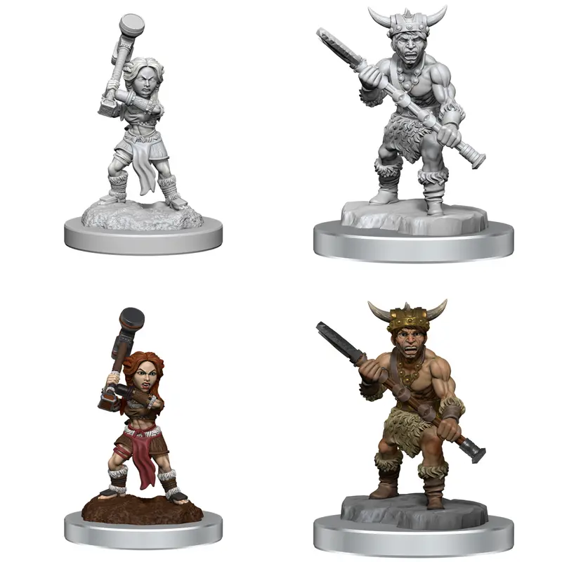D&D Nolzur's WK90412 Halfling Male & Female Barbarians D&D WV18
