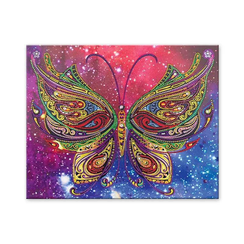 Craft Medley Diamond Painting Canvas Art Kit-Butterfly