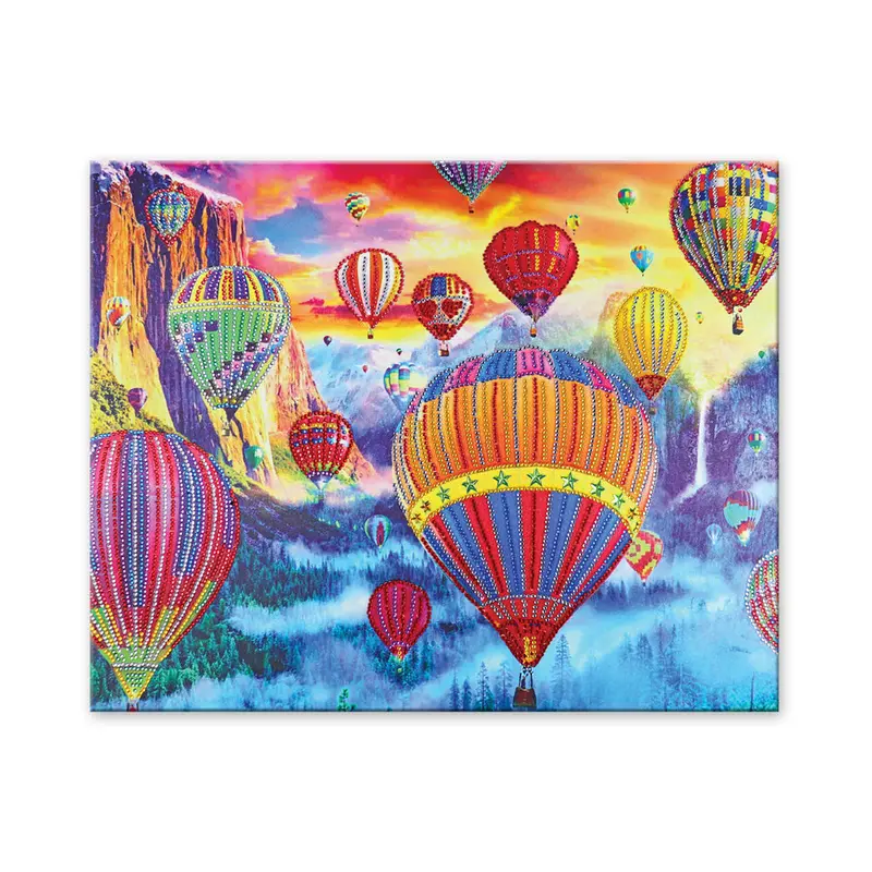 Craft Medley Diamond Painting Canvas Art Kit-Hot Air Balloon