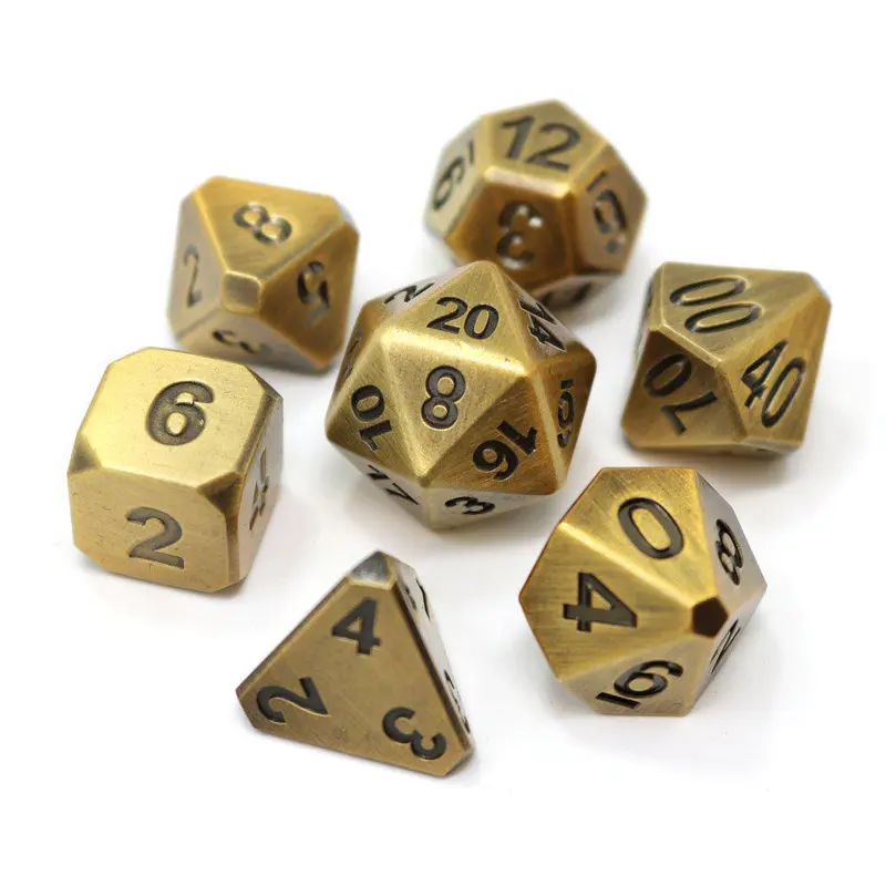Forge Battleworn Gold (Metal 7-Die RPG Set)