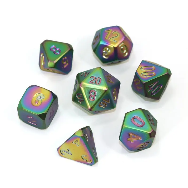 Forge Scorched Rainbow Satin (Metal 7-Die RPG Set)