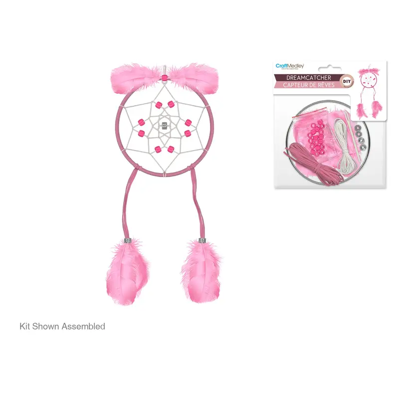 Dream Catcher Kit - 5" Circle-Pink