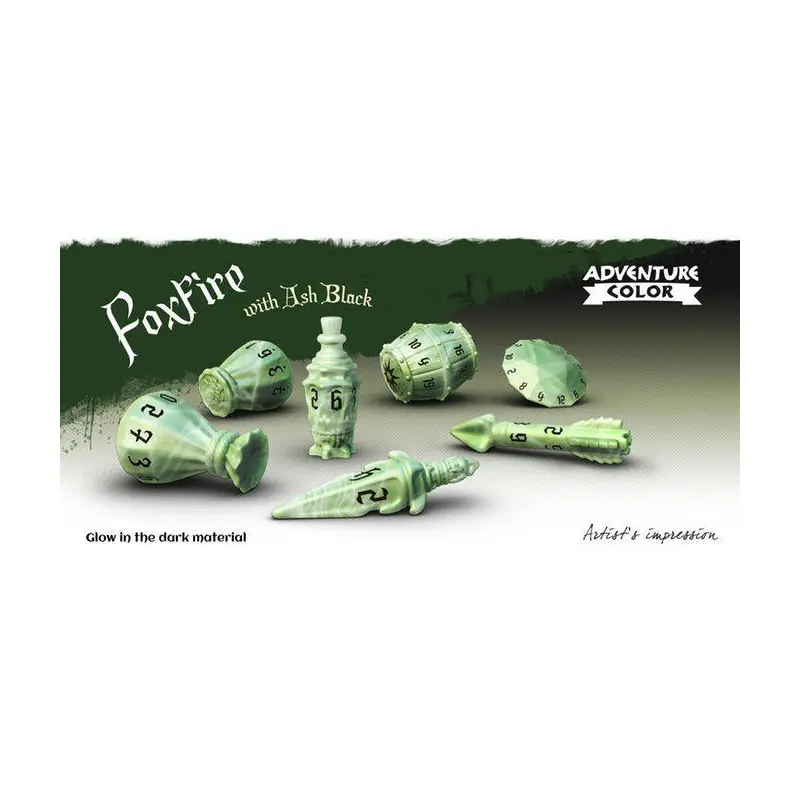 Poly Hero Dice: Rogue Foxfire & Ash