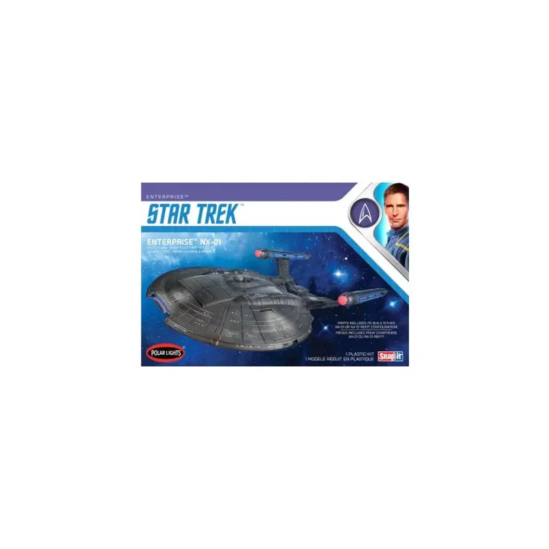 1/1000 STAR TREK Enterprise NX-01 PLASTIC MODEL KIT Snap Kit