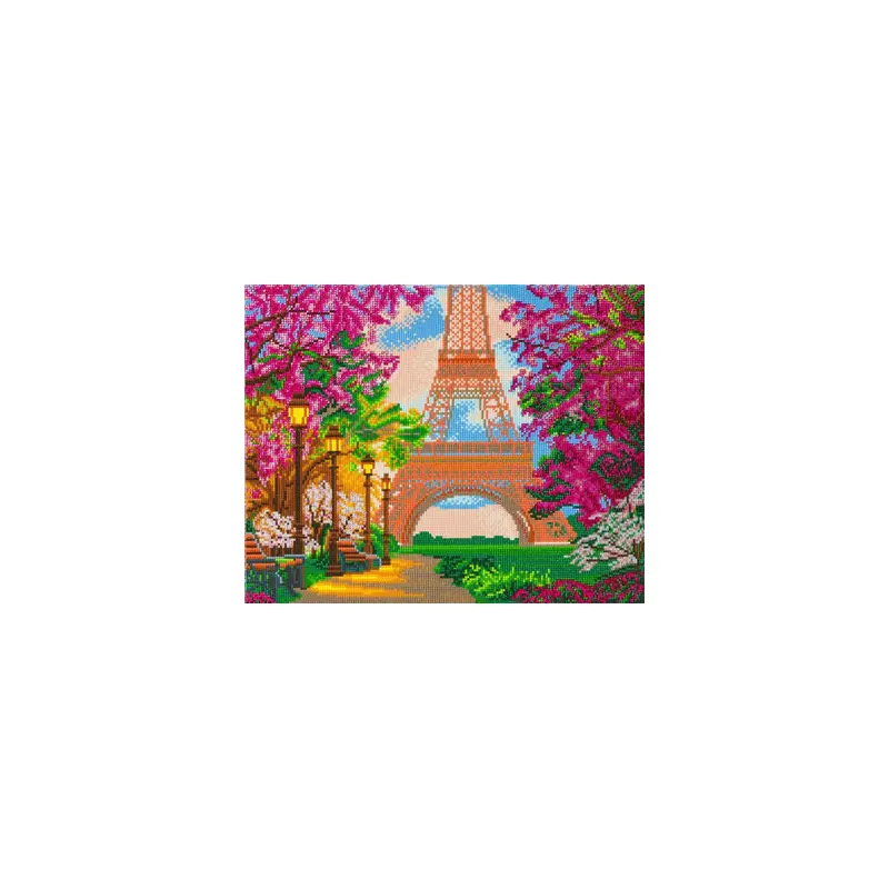CAK-A102L: "Paris in Autumn" Framed Crystal Art Kit, 40 x 50cm