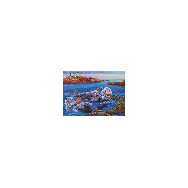 Cobble Hill 350pc Family Puzzle -Sea Otter Family