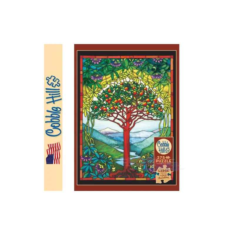 Cobble Hill Tree of Life Stained Glass 275 Pc Puzzle