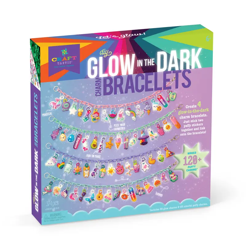CRAFT-TASTIC GLOW-IN-THE-DARK CHARM BRACELETS
