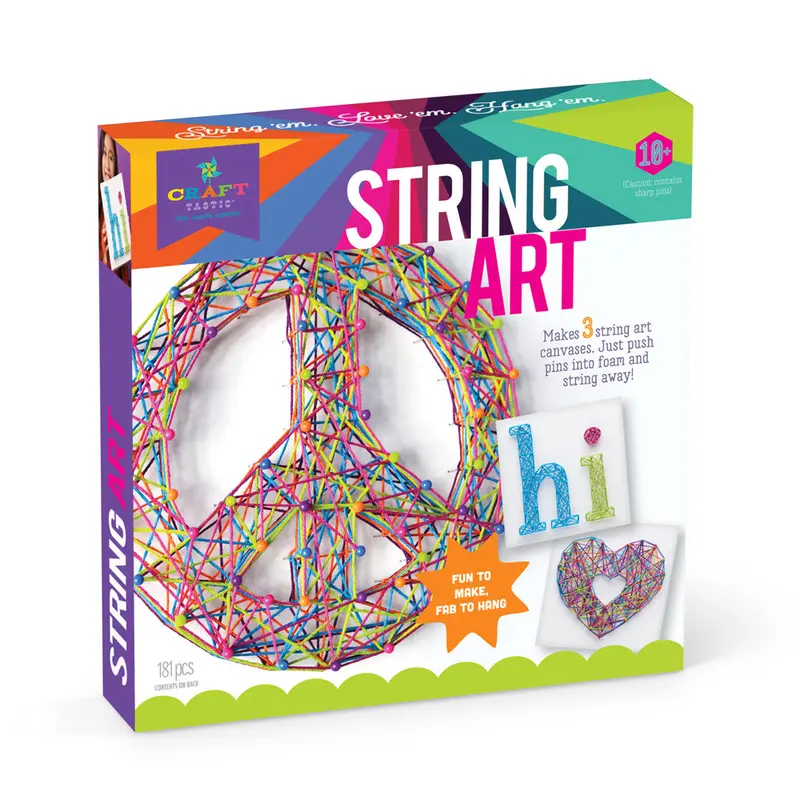 CRAFT-TASTIC Peace STRING ART