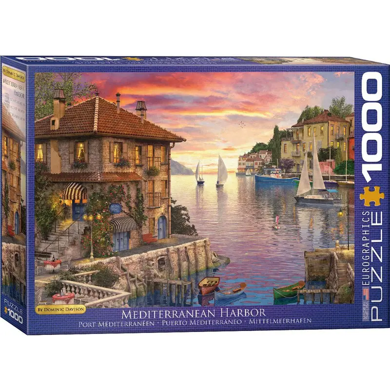 Dominic Davidson - Mediterranean Harbor (1000 pc)