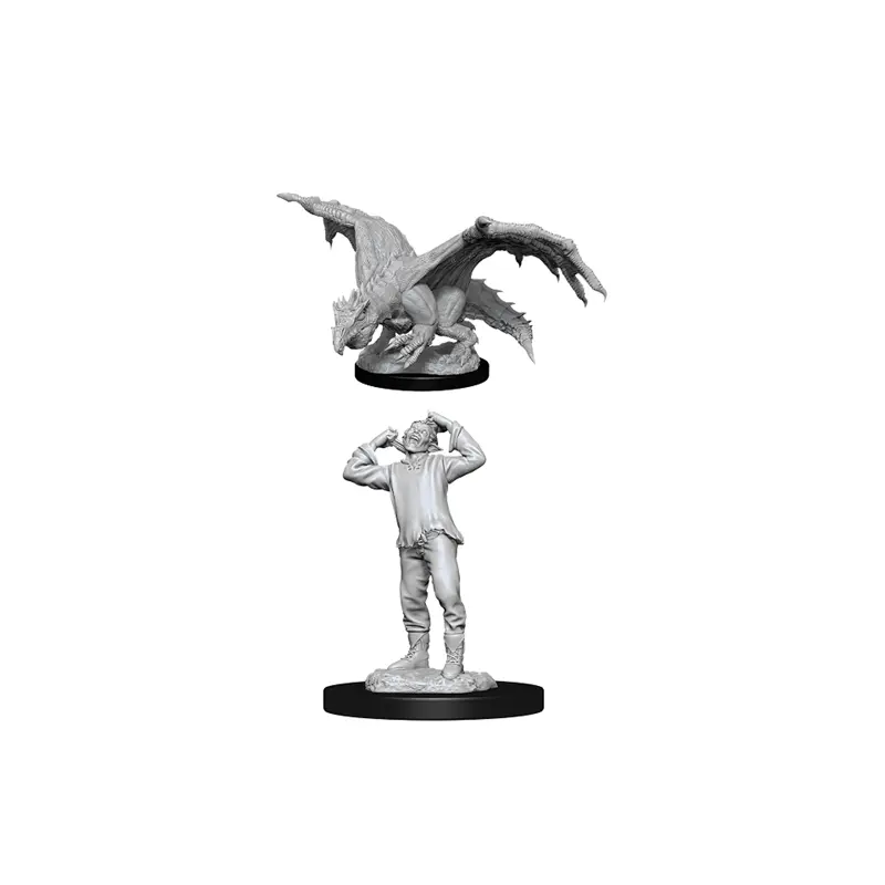 Green Dragon Wyrmling & Afflicted Elf