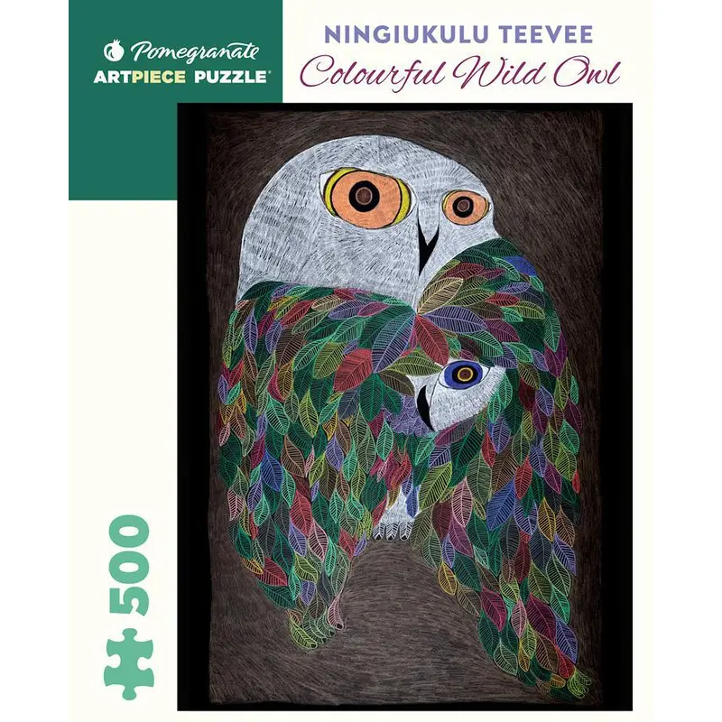 Ningiukulu Teevee - Colourful Wild Owl (Pomegranate 500pc)