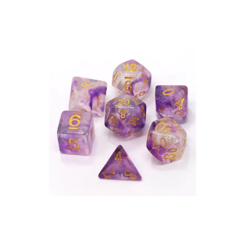 Electric Iris (Metal 7-Die RPG Set)