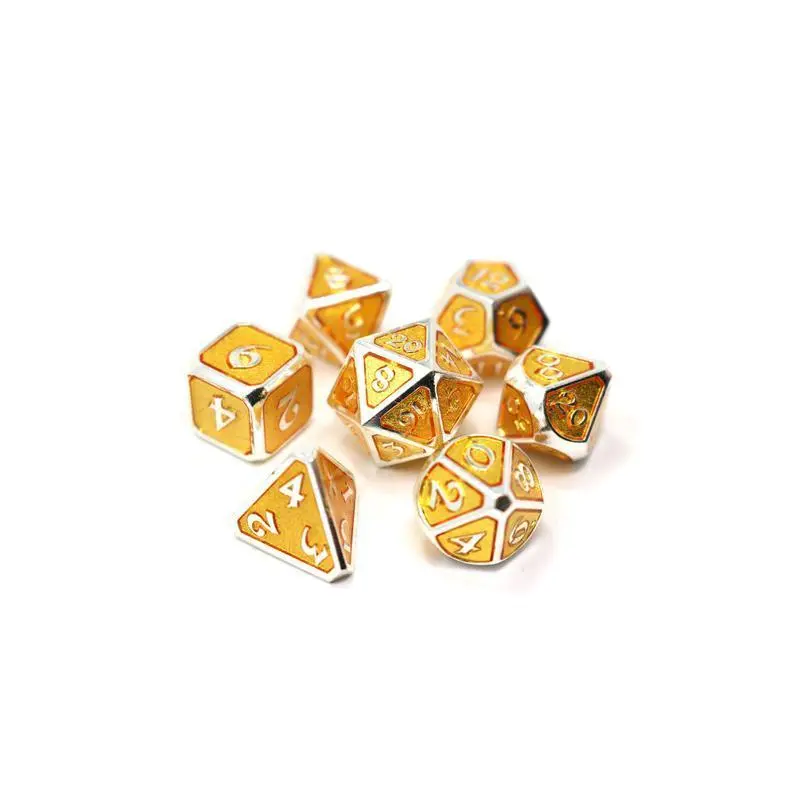 Mythica Platinum Topaz (Metal 7-Die RPG Set)