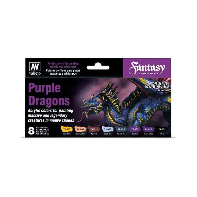 Vallejo Paint Set: 72.305 Purple Dragons