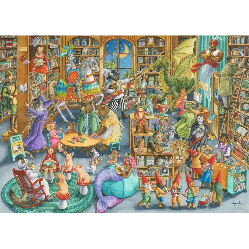Midnight at the Library (Ravensburger 1000pc)