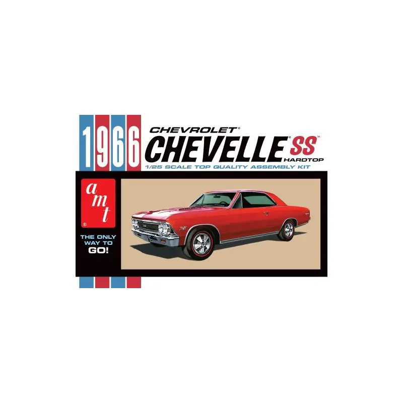 AMT 1966 CHEVY CHEVELLE SS 1:25 SCALE MODEL KIT