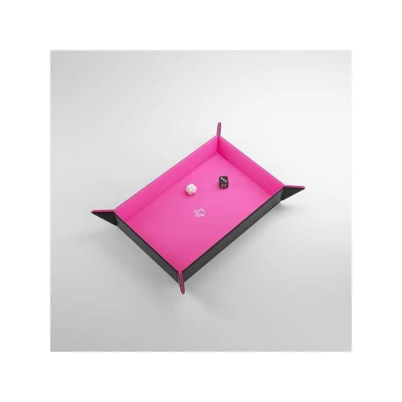 Gamegenic Magnetic Dice Tray Rectangular Black/Pink