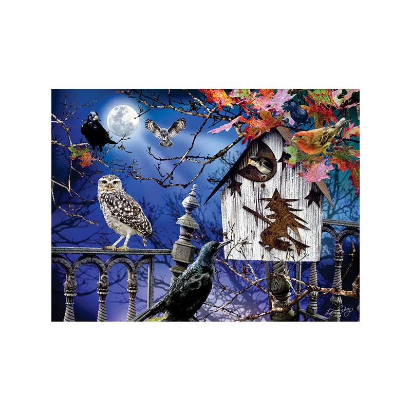 Halloween Birdhouse 500 Pc Puzzle