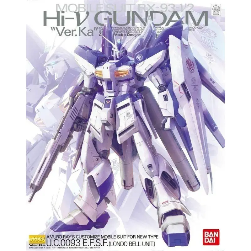 BANDAI 5061591 1/100 MG RX93NU 2 HINU GUNDAM VER.KA