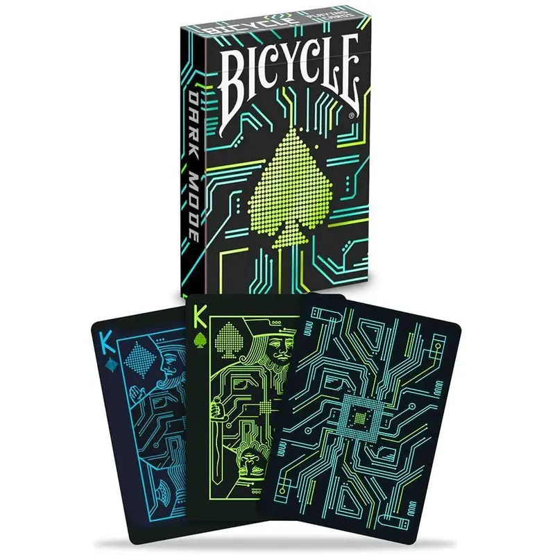 Dark Mode Bicycle Playing Cards