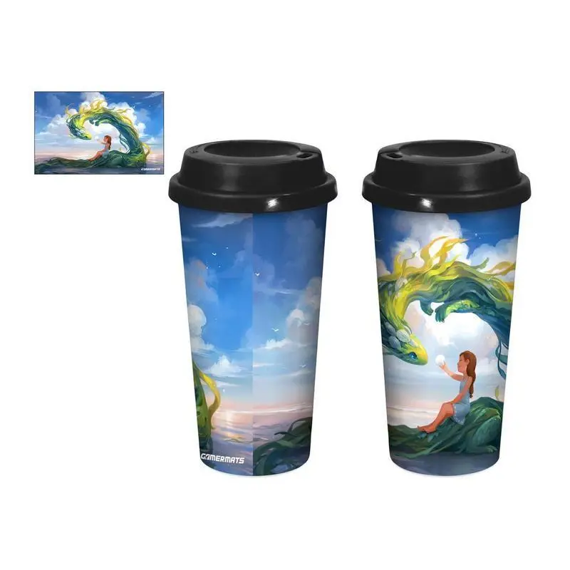 Kelpie with Girl Lidded 20 oz Tumbler