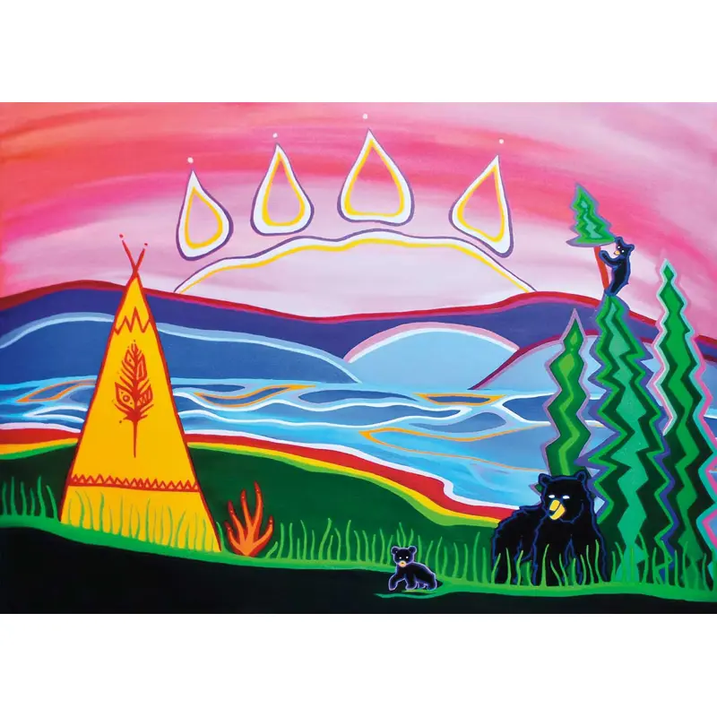 BEAR VISIT DIAMOND ART KIT