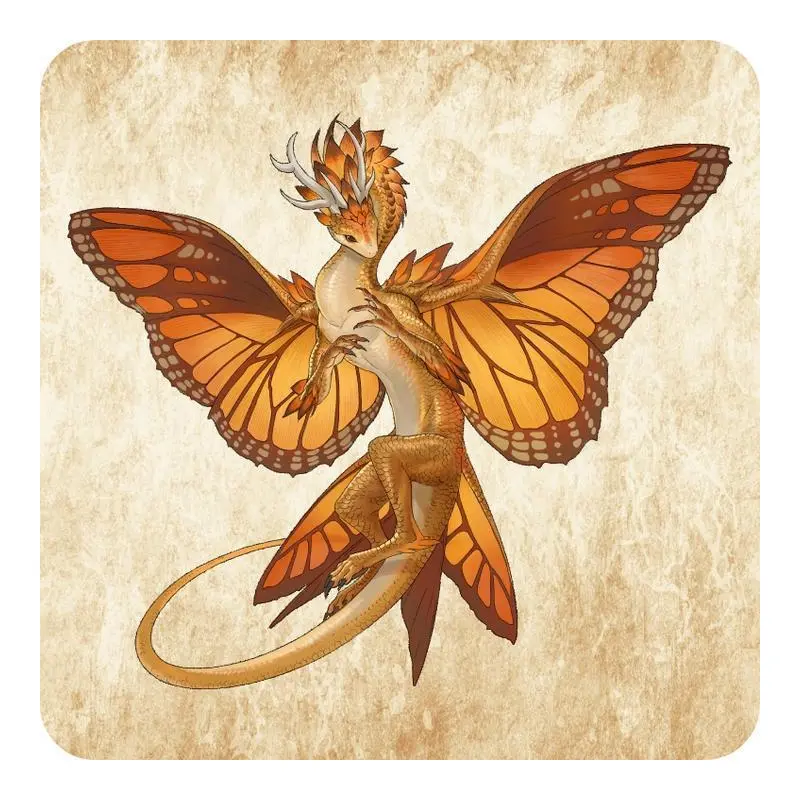 Coaster - Monarch Butterfly Dragon