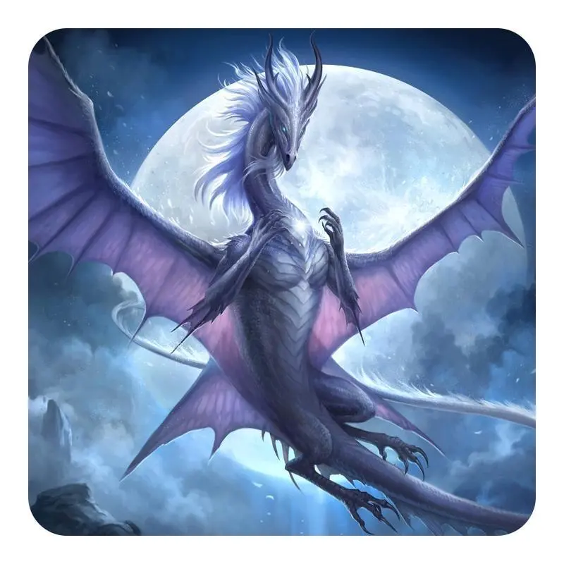 Coaster - White Dragon of the Night