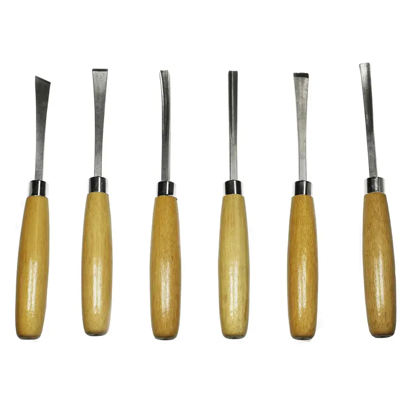 Excel BEGINNERS 6 PIECE WOODCARVING CHISEL SET