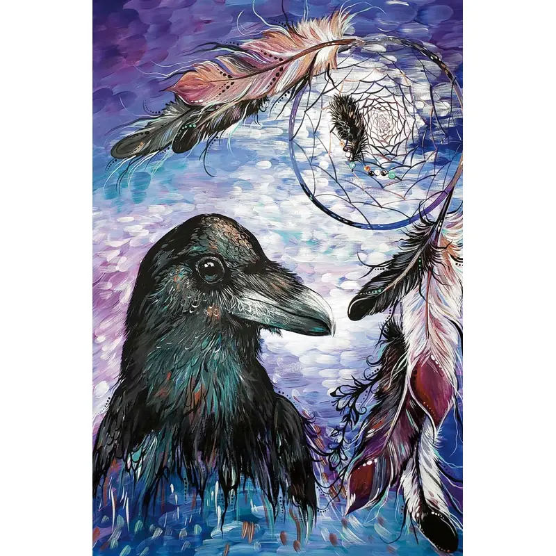 RAVEN DREAM CATCHER DIAMOND ART KIT