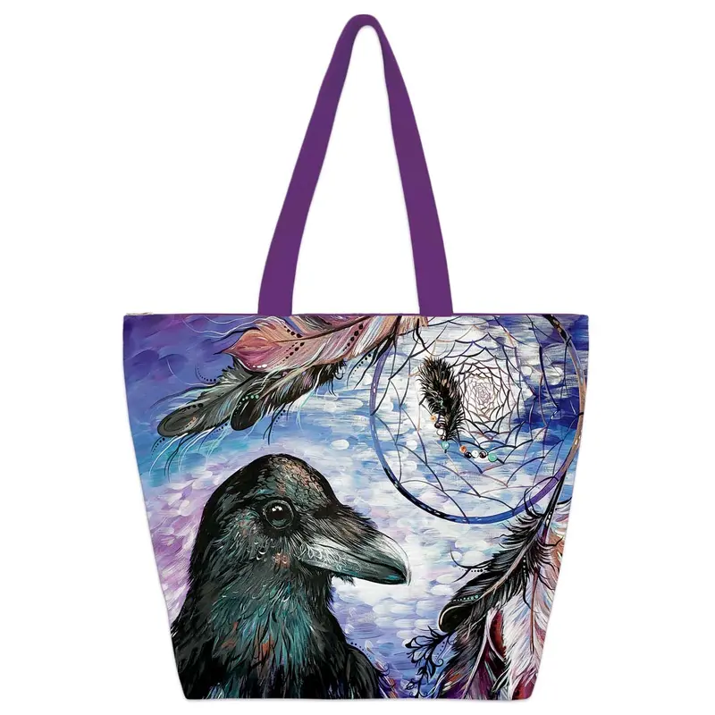 RAVEN DREAM CATCHER TOTE BAG