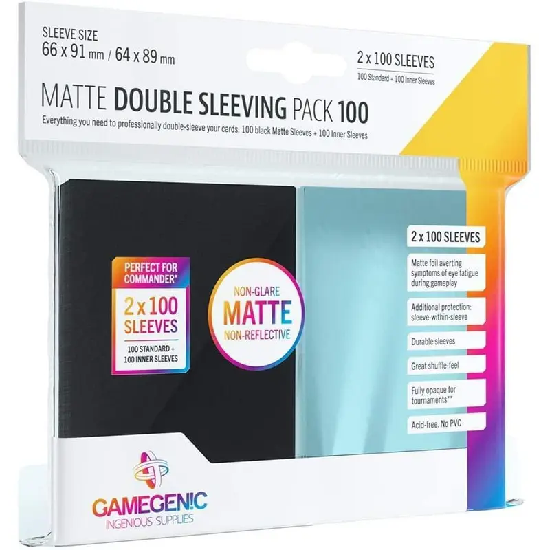 Gamegenic Sleeves Prime Double Sleeving Pack for Standard Card Game Cards