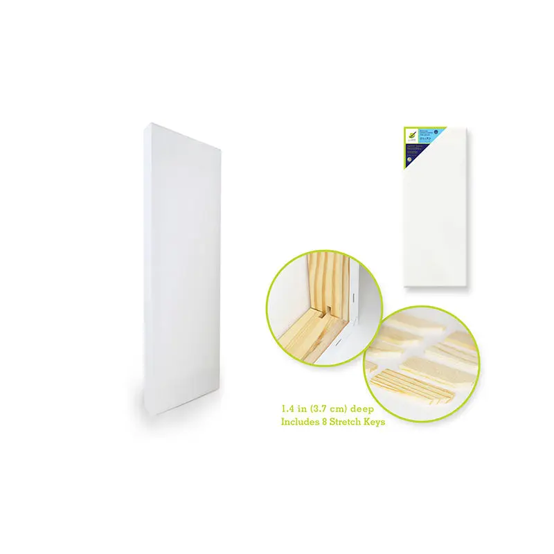 Stretch Artist Deep Canvas: Rect. 12"x36" (3.7cmD) Primed Back-Stapled