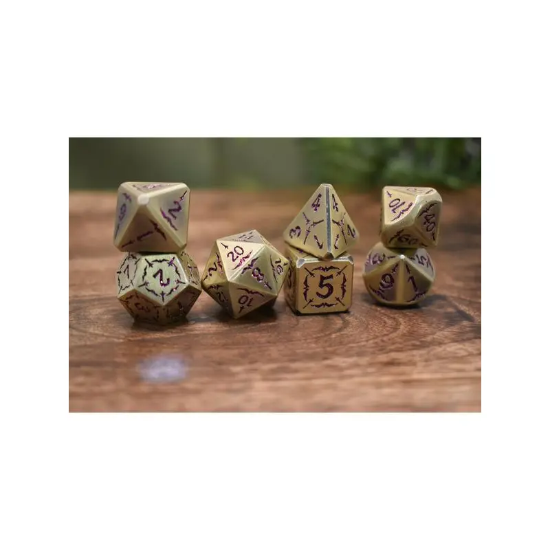 Blade of the Maiden Metal Dice RPG Set (Misty Mountain)