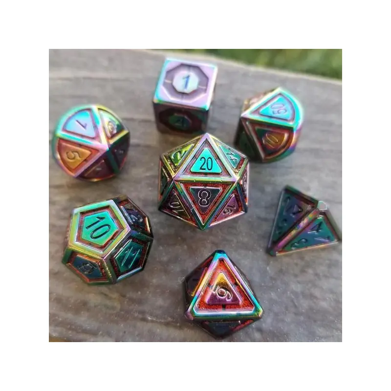 Cleric's Domain Iridescent Red (Metal 7-Die RPG Set)
