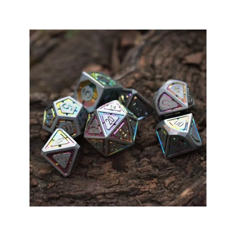 Cleric's Domain Silver Iridescent (Metal 7-Die RPG Set)