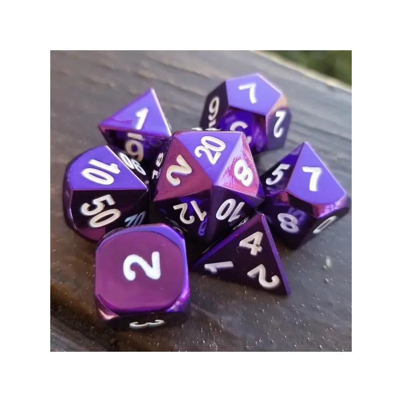 Purple Chrome (Metal 7-Die RPG Set)