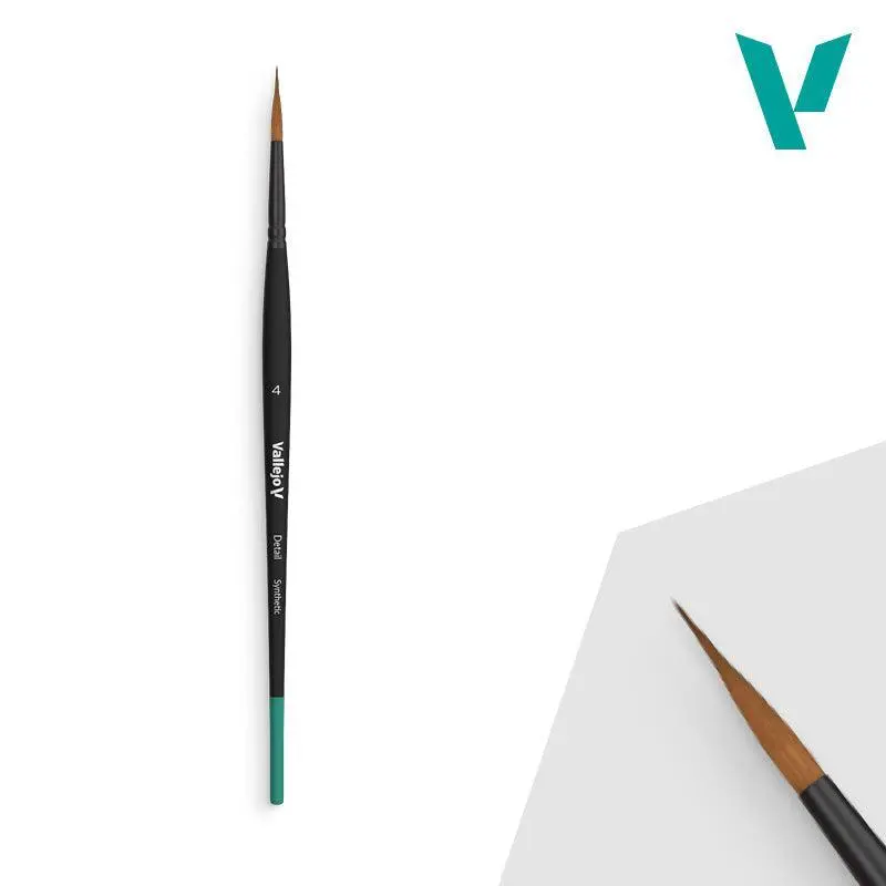 Vallejo Brushes - Detail - Round Synthetic Brush No. 4/0