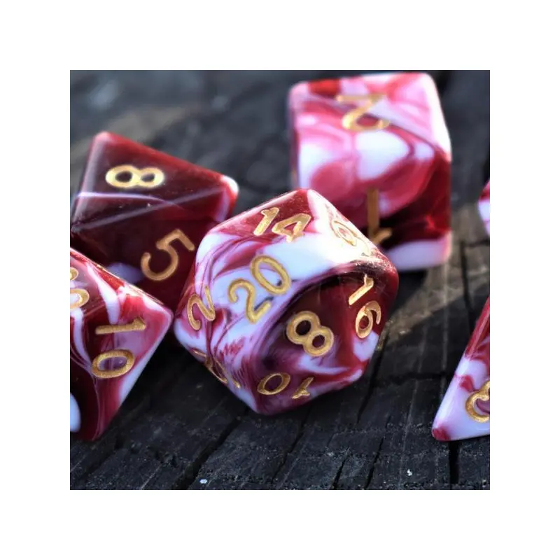 Blood Waters Dice (7-Die RPG Set)