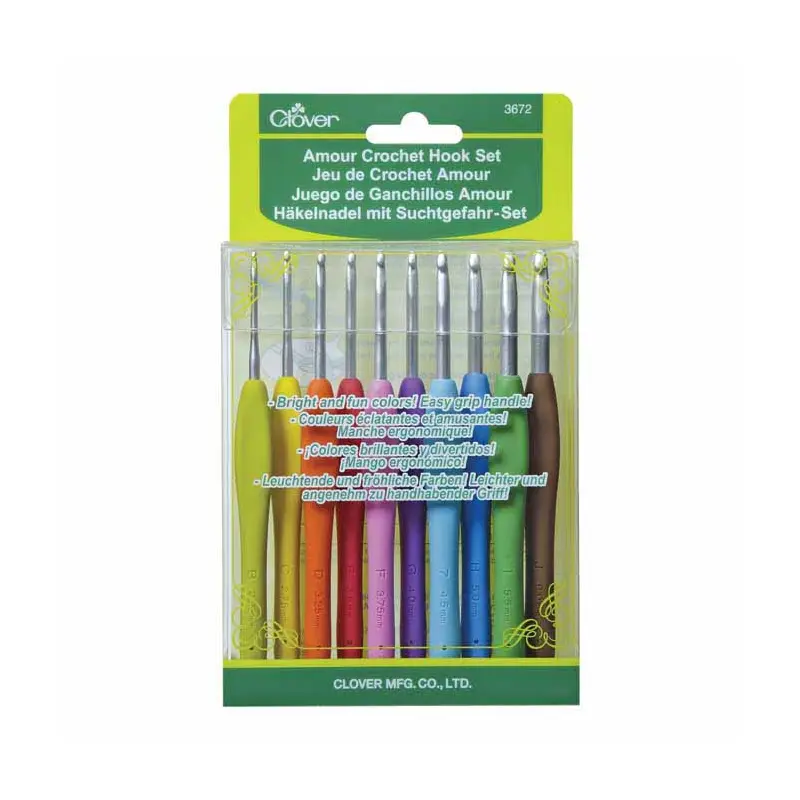 CLOVER 3672 - Amour Crochet Hook 10pc Set